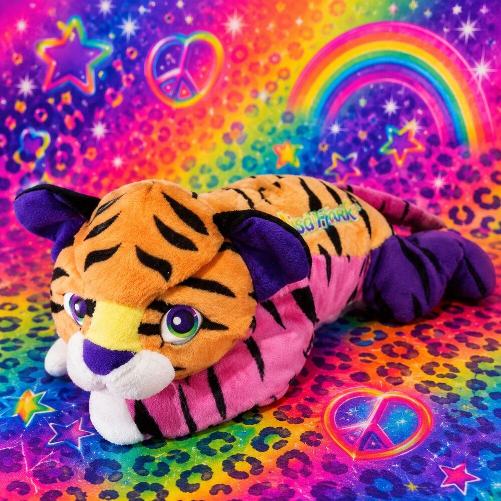 Rare Forrest Lisa Frank Jumbo Plush Tiger 90s Vintage Stuffed Animal Toy 24” EUC